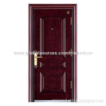 Steel Security Door with 38/45/50mm Door Leaf Thickness, Customized Orders is Welcome